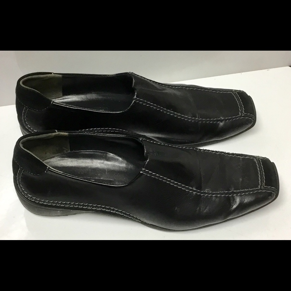 Paul green black leather driving shoes